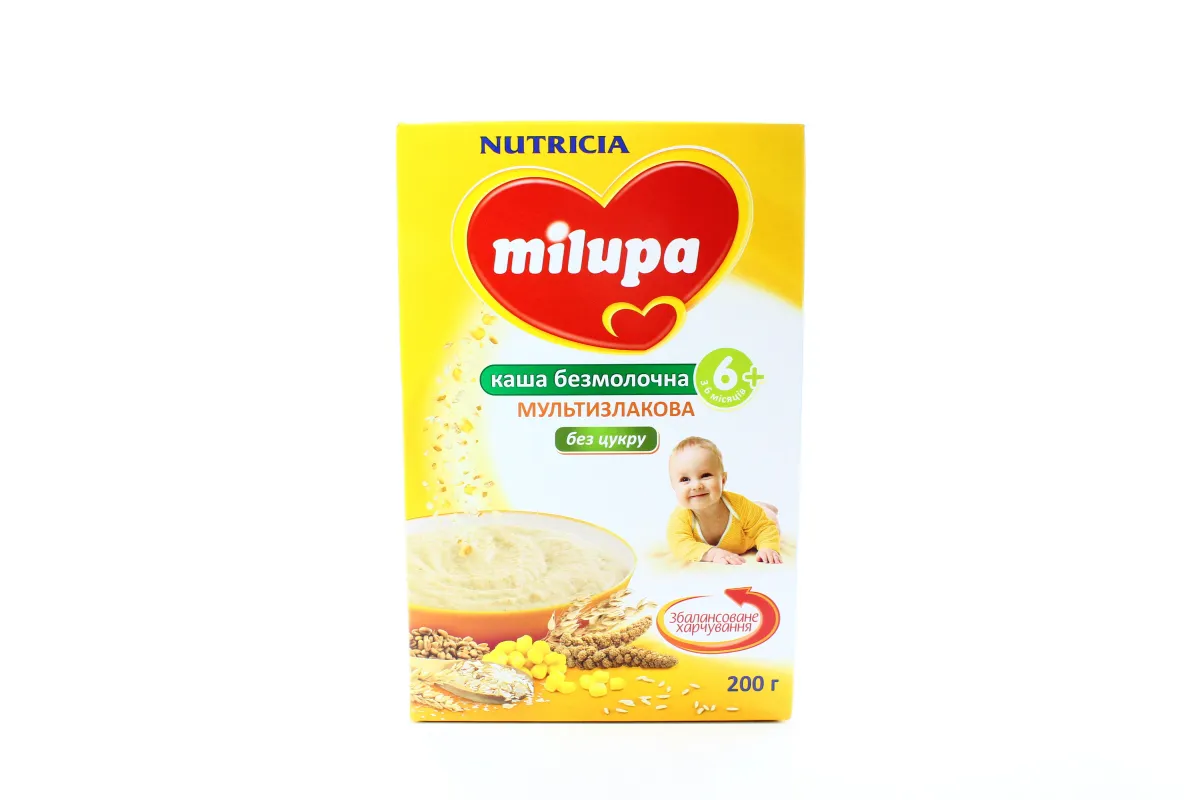 Milupa multigrain dairy-free instant porridge for children from 6 months 200g