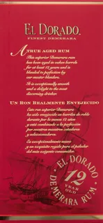 El Dorado 12-річний Золотий Ром 70cl — фото 10