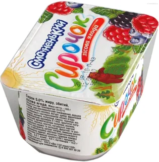 Smachnenka whipped curd cheese forest berry 5% plastic cup 100g — photo 3