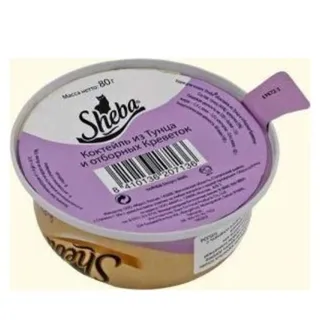 Sheba Tuna Cocktail with Select Shrimp Adult Cat Food Tin 80g — photo 5