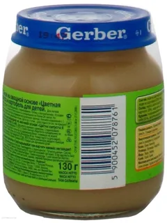 Gerber Puree Cauliflower and Potato Glass Jar 130g — photo 3