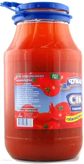 Chumak Tomato Juice Fresh Natural Pasteurized Glass Jar 1850ml — photo 2