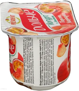 Dolche Peach-Passion Fruit Yogurt 3.2% 120g — photo 5