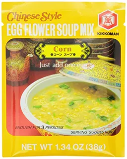 Kikkoman Egg Flower Corn Soup, 1.34 oz Pack of 12 — photo 4