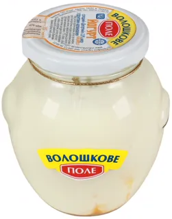 Voloshkove Pole Apricot Dessert Yogurt 2.8% 350g glass jar — photo 2