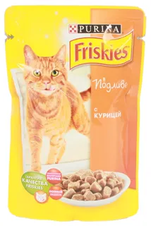 Корм Fryskes Purina вологий для котів з куркою в підливі 100г — фото 4