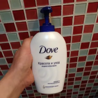 Крем-мило Dove Краса і догляд рідке з дозатором 250 мл — фото 3