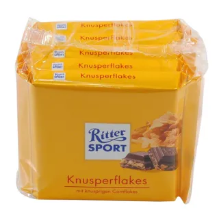 Ritter Sport Шоколад кукурудзяні пластівці - 5 х 100 г — фото 2