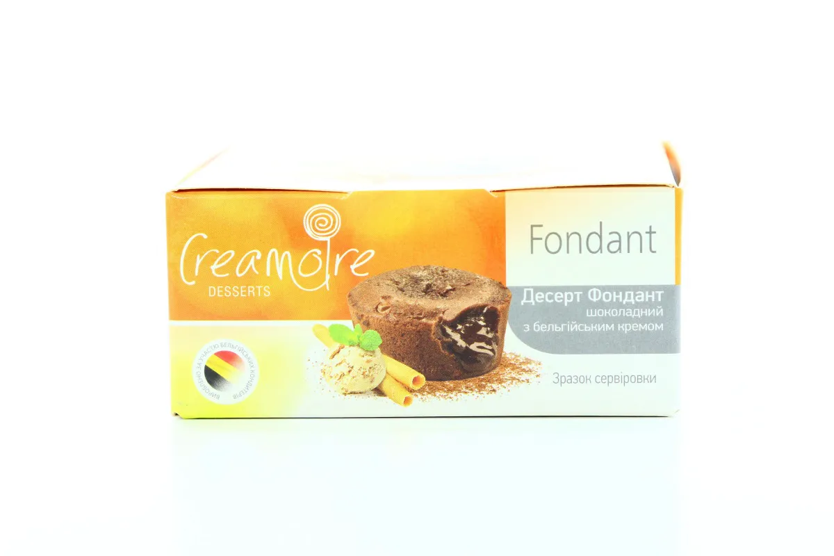 Creamore Fondant Chocolate Dessert with Belgian Cream 85g x12