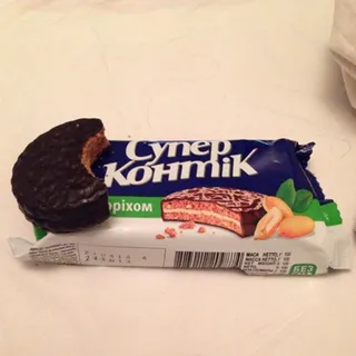 Konti Super-kontik Nut Cookies in Milk Glaze 100g pack — photo 7
