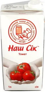Nash Sik Tomato Juice with Pulp 1L Tetra Pak — photo 2