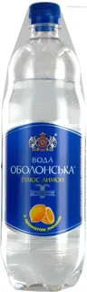 Obolon Obolonska Lemon Sparkling Mineral Water 1L Plastic Bottle — photo 2