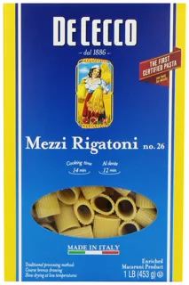 De Cecco Pasta, Mezzi Rigatoni, 16 oz (5 pack) — photo 10