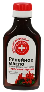 Domashniy Doktor Burdock Hair Oil with Red Pepper Growth Stimulating 100ml — photo 5
