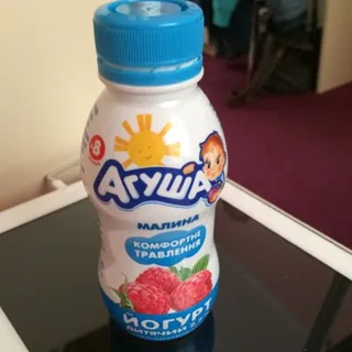 Agusha Raspberry Baby Yogurt 2.7% 200g Plastic Bottle — photo 4