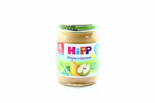 Hipp Apple and Pear Puree Sugar-Free for Children from 4 Months Glass Jar 125g Hungary — photo 5