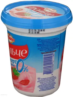 Lactel Dolce Curd Dessert Strawberry 0% Cup 400g — photo 5