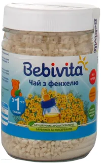 Bebivita Baby Tea with Fennel Instant Sugar-Free from 1 Week 130g Plastic Jar — photo 5