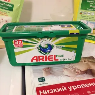 Ariel Mountain Spring 3-in-1 Liquid Detergent Capsules for Washing Machines 30pcs*28.8g — photo 2