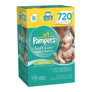 Pampers SoftCare Baby Wet Wipes 10X Fresh Field with Warmer 720 Count — photo 4