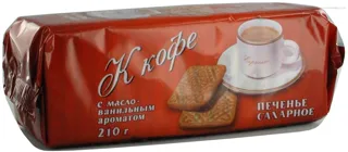 Roshen Coffee Biscuits Butter Vanilla Flavor 210g — photo 2