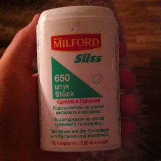Milford Cyclamate and Saccharin Sweetener Tablets 650pcs 39g — photo 4