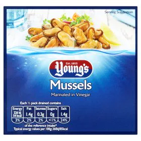 Youngs Marinated Mussels in Vinegar 250g