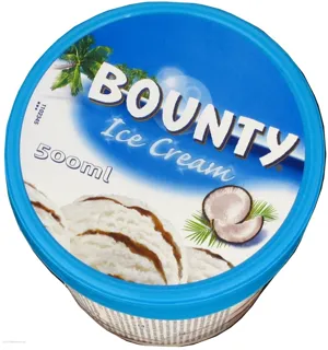 Bounty creamy ice cream with soft coconut pulp and chocolate layer 500ml — photo 2