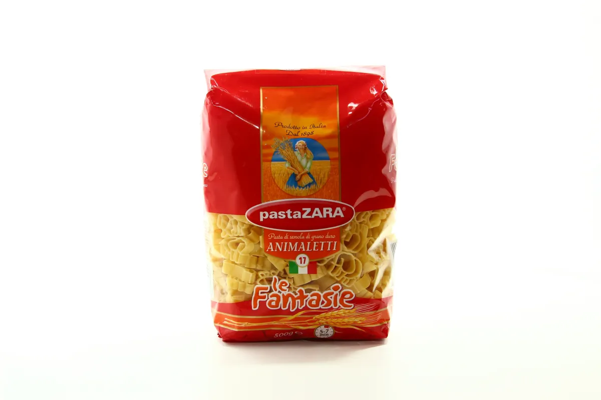 Pasta Zara Animaletti Animal Shapes Pasta No. 17 500g