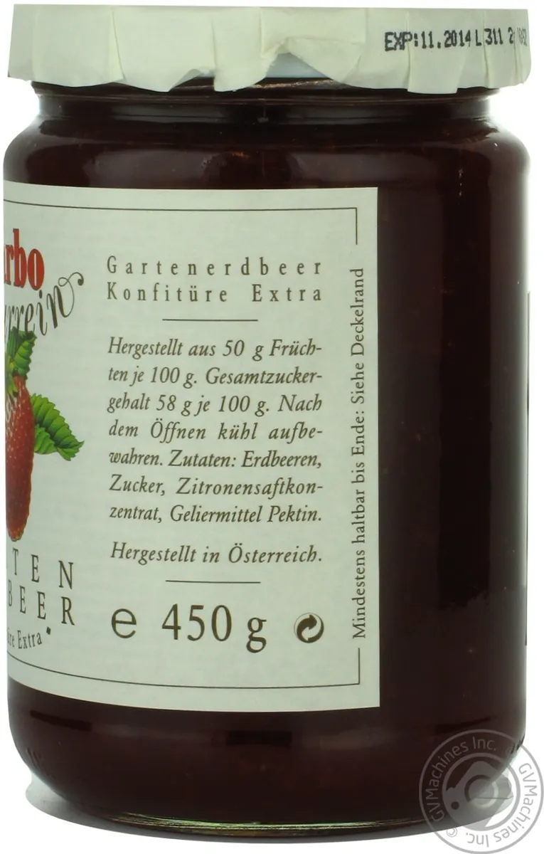 Варення Darbo клубничне скляна банка 450 г