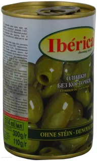 Iberica Black Mini Pitted Olives Tin 300ml — photo 6