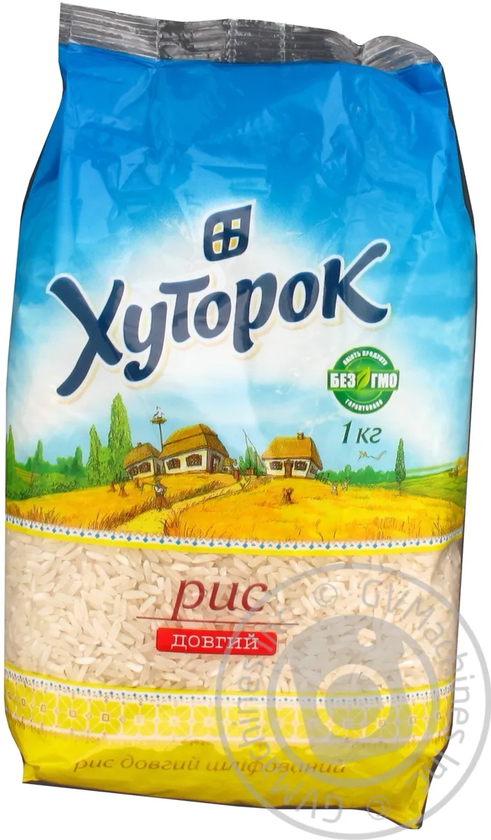 Рис Хуторок Довгозернистий Шліфований 1000г