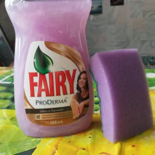 Fairy ProDerma Dishwashing Liquid Silk and Orchid 500ml — photo 3