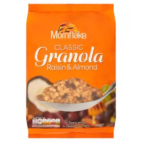 Mornflake Класична Гранола з родзинками та мигдалем