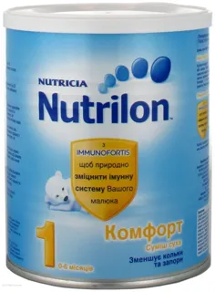 Суміш Nutrylon 1 Комфорт молочна, жерстяна банка 400г — фото 3