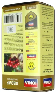 Ionia Decaffeinated Natural Roasted Ground Coffee 250g — photo 3