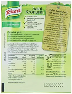 Knorr Dill and Salad Herbs (Salad Kroenung) - Pack of 4 x 5 pcs Ea. — photo 2