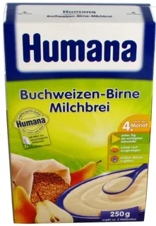 Каша дитяча Humana молочна гречана з грушею суха 250г — фото 2