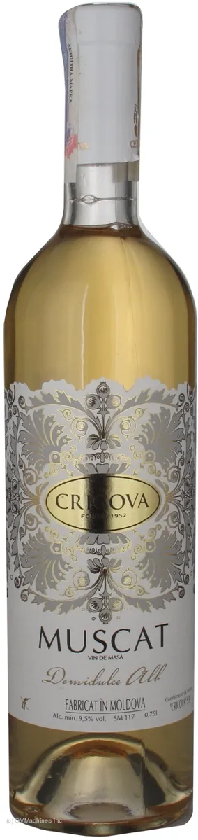 Cricova Muscat White Semi-Sweet Wine 0.75L
