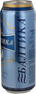 Baltika No.7 Export Premium Light Beer 5.4% 0.5L Can — photo 2