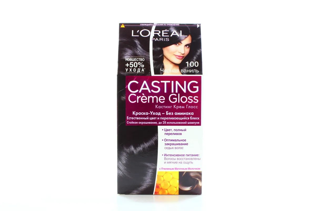 Loreal Casting Creme Gloss Hair Dye Black Vanilla Shade 100 Pack