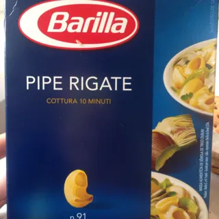 Barilla Pipe Rigate No. 91 Pasta Shells 500g carton — photo 2