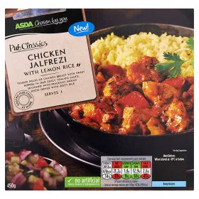 Asda Chosen By You Pub Classics Chicken Jalfrezi with Lemon Rice