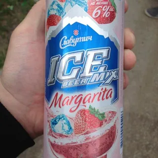 Slavutych Ice Mix Margarita Strawberry Flavor Beer 6% 0.5L Can — photo 2