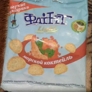 Flint Light croutons seafood cocktail flavor flow pack 70g — photo 3