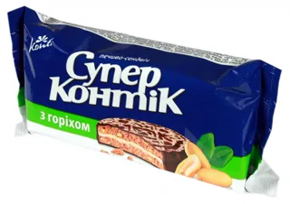Konti Super-kontik Nut Cookies in Milk Glaze 100g pack — photo 3