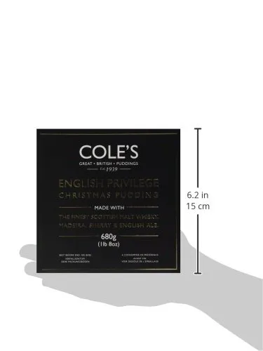 Привілейований різдвяний пудинг 680г Coles Foods