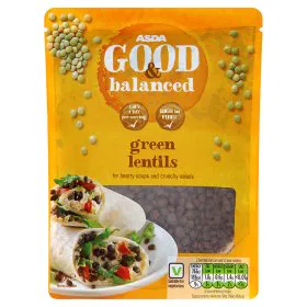 Asda Good & Balanced Green Lentils