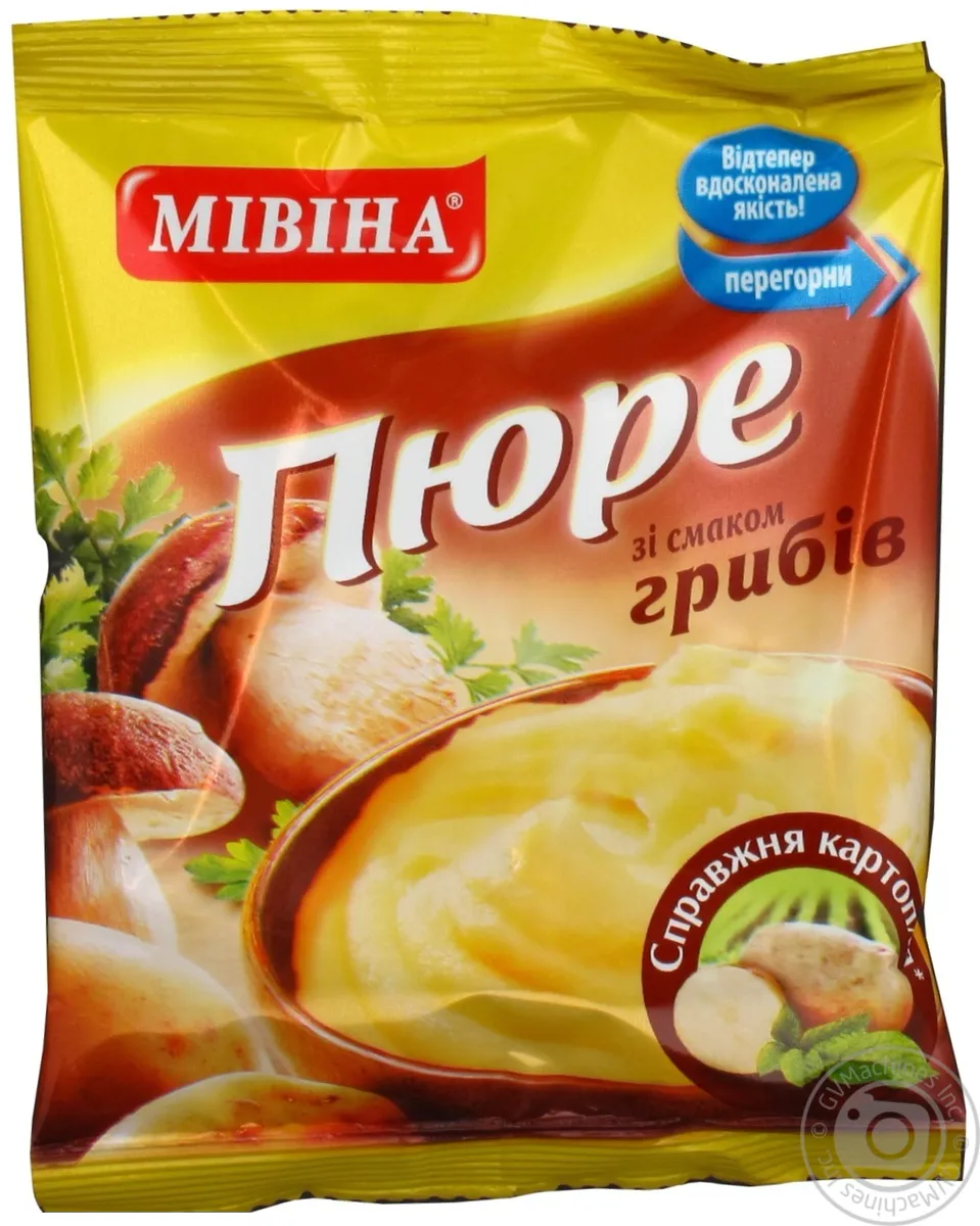 Пюре Мівіна картопляне зі смаком грибів 37г