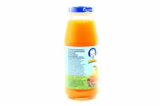Gerber apple carrot juice with pulp no sugar vitamin C 175ml glass jar from 5 months — photo 6